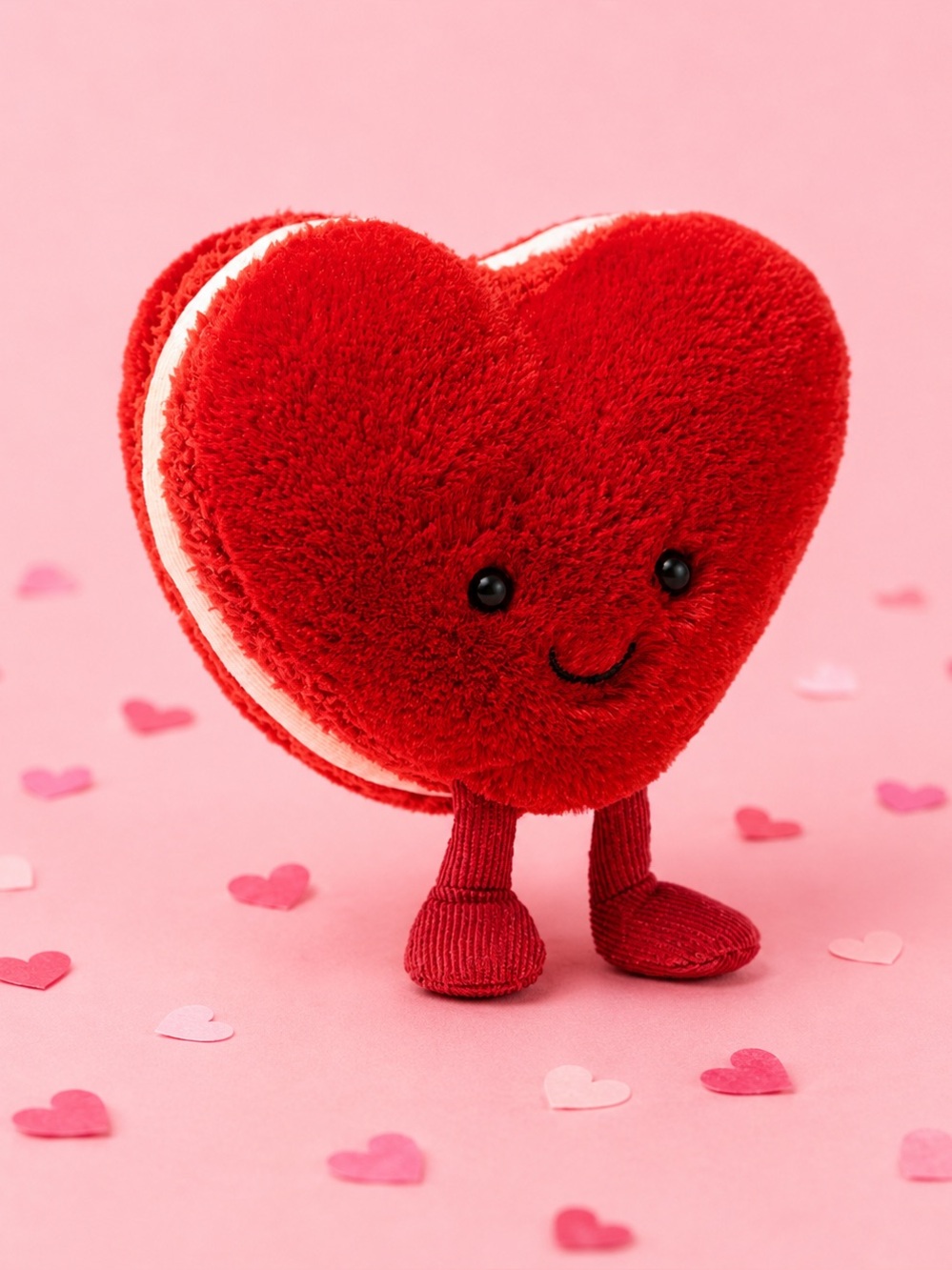 NWT Jellycat Amuseables Arlette Heart Macaron (Red)